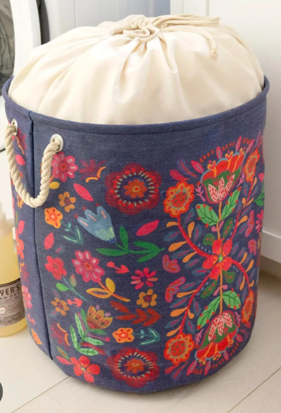Natural Life Boho Printed Laundry Hamper NEW!